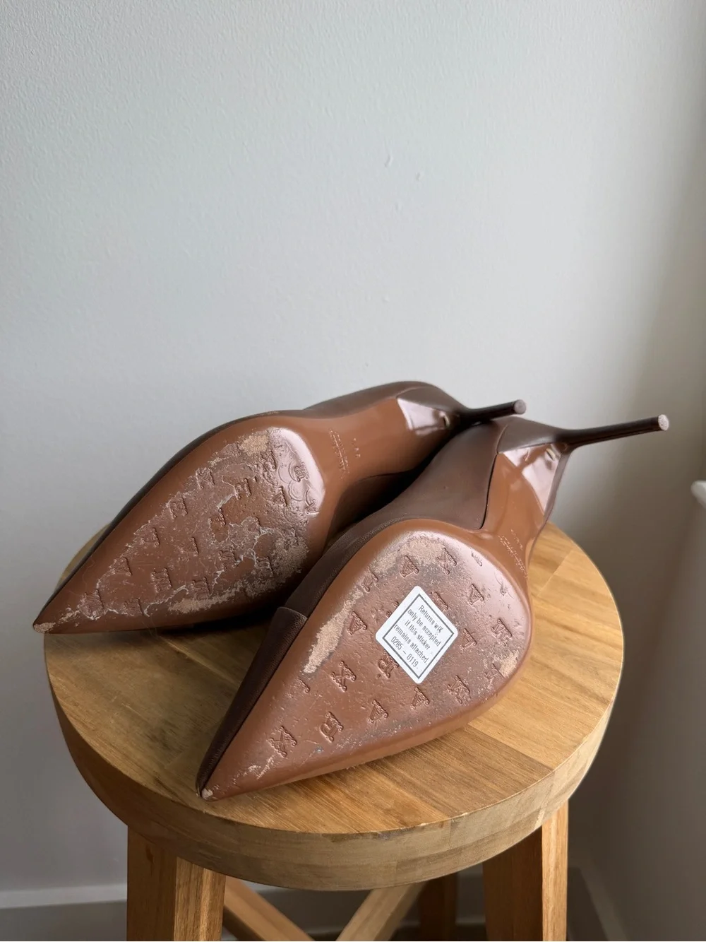 MaxMara Brown Pointed Leather Pumps